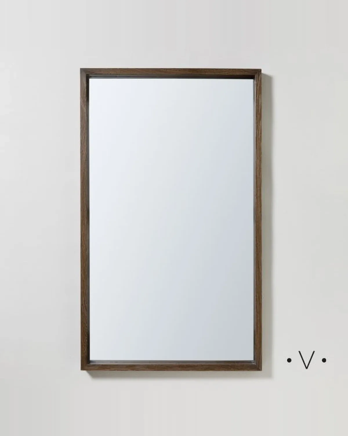 Espejo Rectangular Dark Wood 100x60 cm